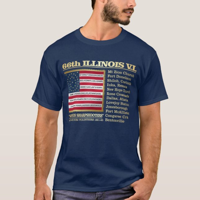 T-shirt 66e Illinois VI (BH) (Devant)