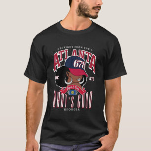 T-shirt 678 indicatif régional ATL Mélanisé sans excuses