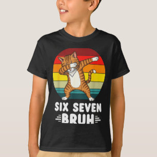 T-shirt 67 Animaux Drôle 67 Brainrot Jeunesse Enfants Chat