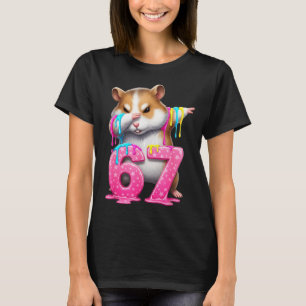 T-shirt 67 Animaux Drôle 67 Brainrot Jeunesse Enfants Hams