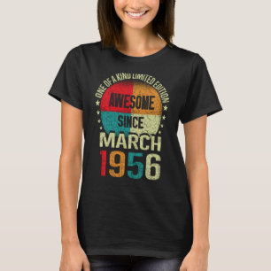 T-shirt 67 Année stupéfiante depuis mars 1956 67ème Birt V