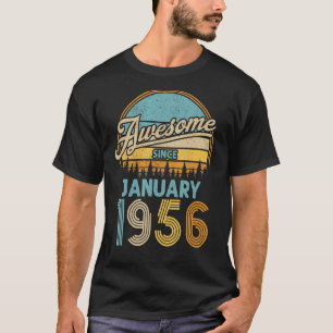 T-shirt 67 Ans Awesome depuis Janvier 1956 67e Naissance
