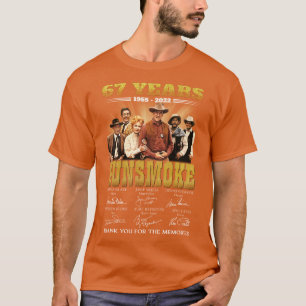 T-shirt 67 Ans De Fumée Canne Signatures De Merci Pour Moi