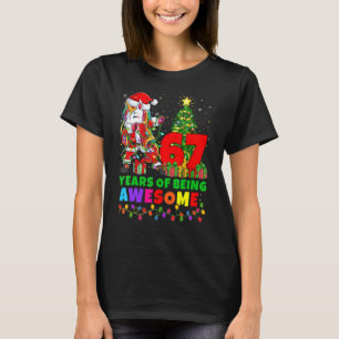 T-shirt 67 Ans D'Être Awesome Unicorn 67e Anniversaire Ch