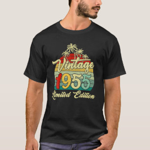 T-shirt 67 Ans Vintage 1955 67E Anniversaire Fête Hommes