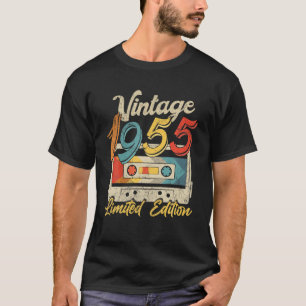 T-shirt 67 Ans Vintage 1955 Cassette Bande Rétro 67E