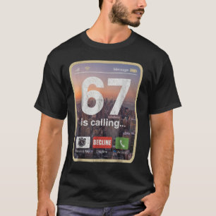 T-shirt 67 appelle un mème de l'argot drôle de la Gen Z su