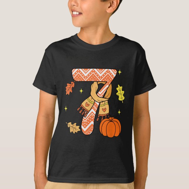 T-shirt 67 Automne Citrouille Drôle de Mème Six Sept  (Devant)