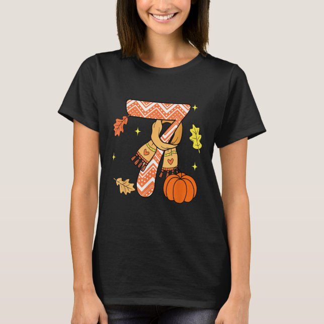 T-shirt 67 automne Pumpkin drôle mème Six Sept  (Devant)