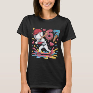 T-shirt 67 Baseball Meme Sweet Drip Art Donut and Ice Crea