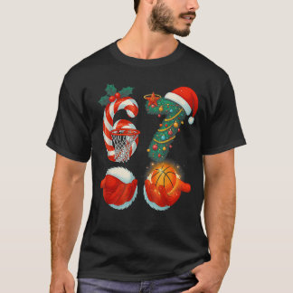T-shirt 67 Basket-ball Santa Si Seven Mème Noël Sport 
