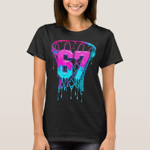 T-shirt 67 Basketball Drip Six Seven Drôle 