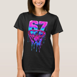 T-shirt 67 Basketball Drip Six Seven Drôle