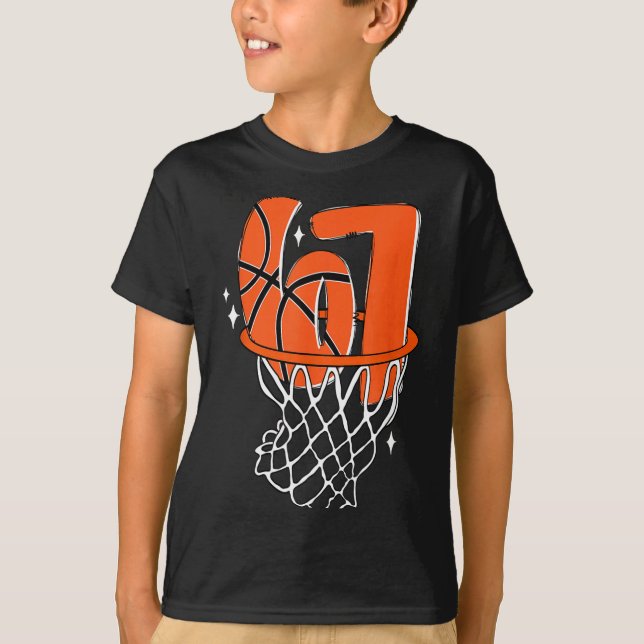 T-shirt 67 Basketball Six Seven 6 7 Meme Funny 67 Basketba (Devant)