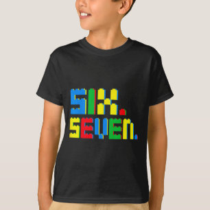T-shirt 67 Blocs de Construction Pour Enfants Garçons Six 