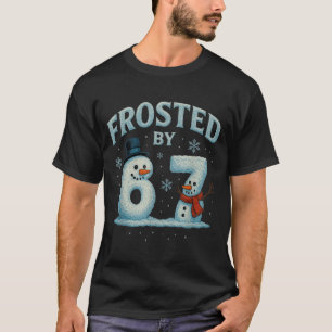 T-shirt 67 Bonhomme de neige de Noël 6 7 Mème Internet Xma