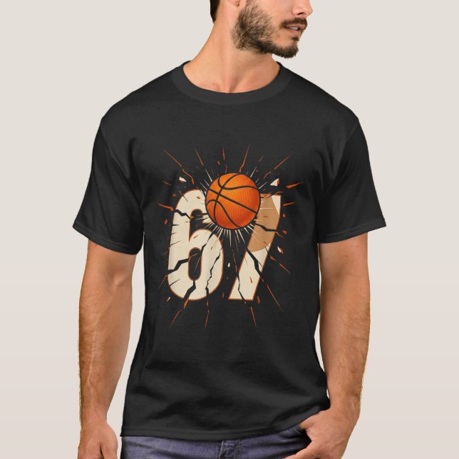 T-shirt 67 Brainrot Basketball Drip pour jeunes - Drôles d (Devant)