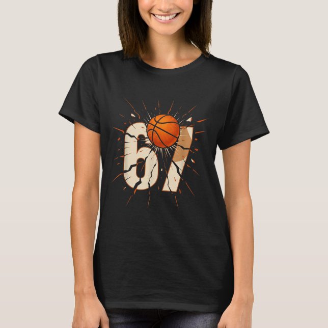 T-shirt 67 Brainrot Youth Basketball Drip - Funny Kids 67  (Devant)