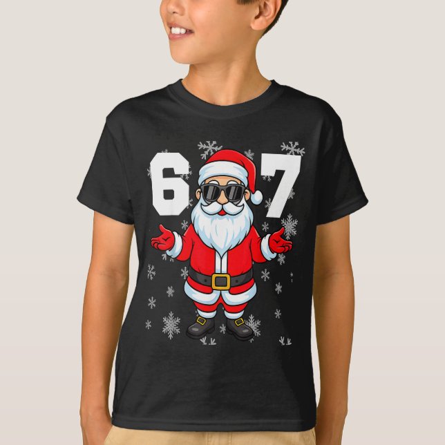 T-shirt 67 Christmas 6 7 Meme Pajamas 67 Bruh Slang  (Devant)