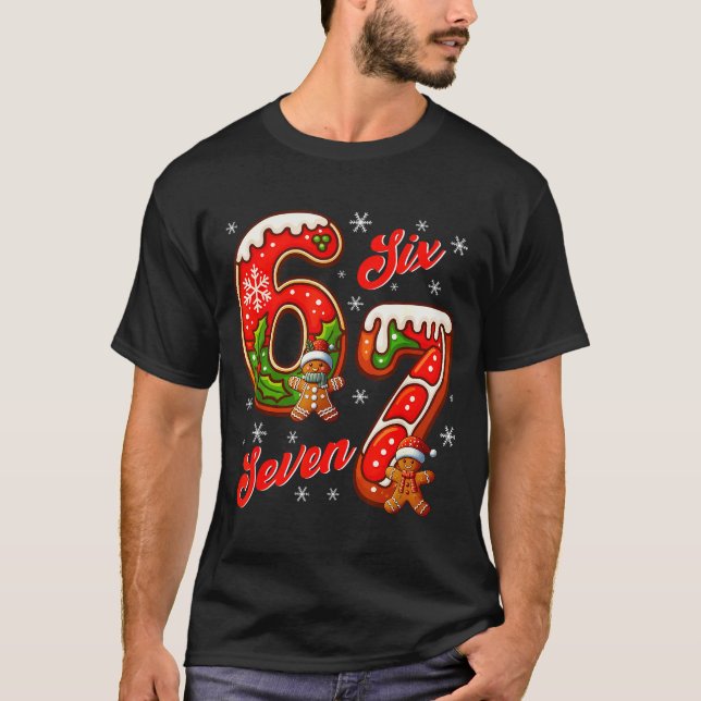 T-shirt 67 Christmas Meme Saying 6 7 Meme Costume Xmas  (Devant)