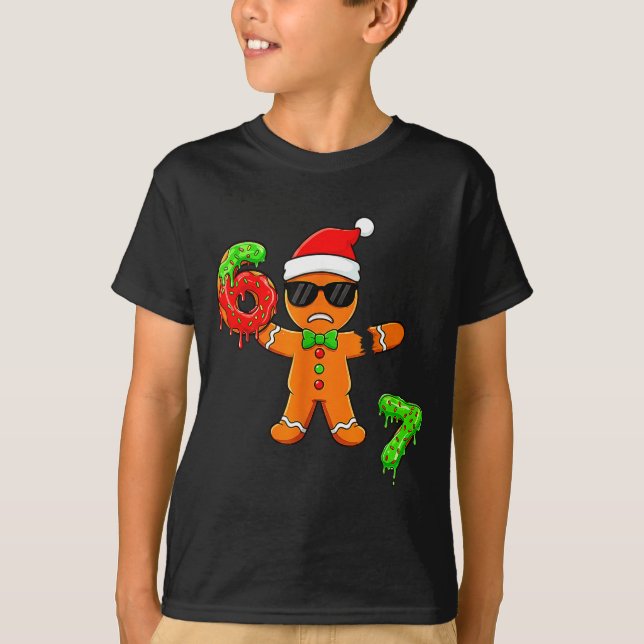 T-shirt 67 Christmas Oh Snap Gingerbreadman 6 7 Meme Xmas  (Devant)