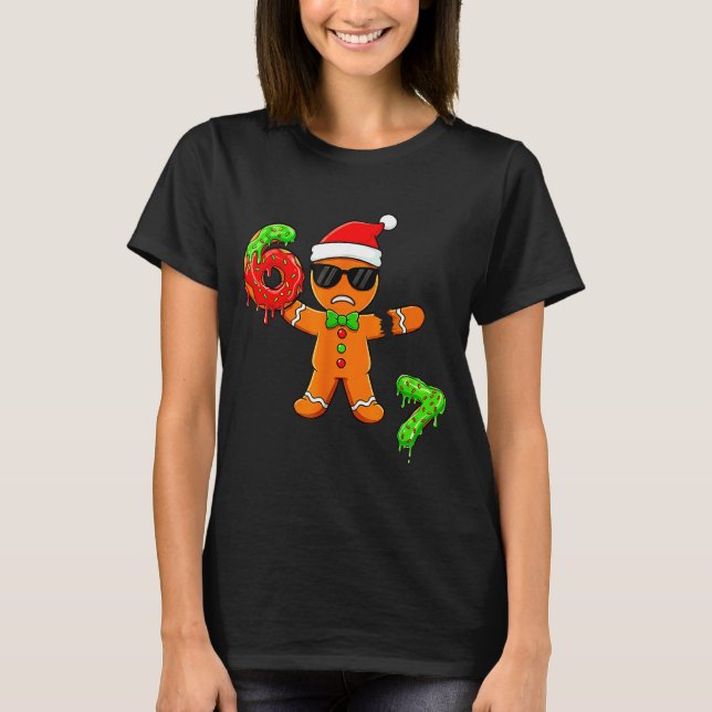 T-shirt 67 Christmas Oh Snap Gingerbreadman 6 7 Meme Xmas  (Devant)