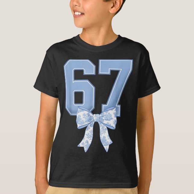 T-shirt 67 Conception pour enseignants 6 7 Mème Arc Filles (Devant)