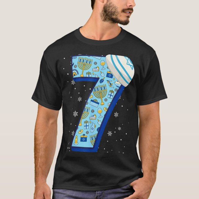 T-shirt 67 Couple Hanukkah Matching Six Seven Meme Jewish  (Devant)