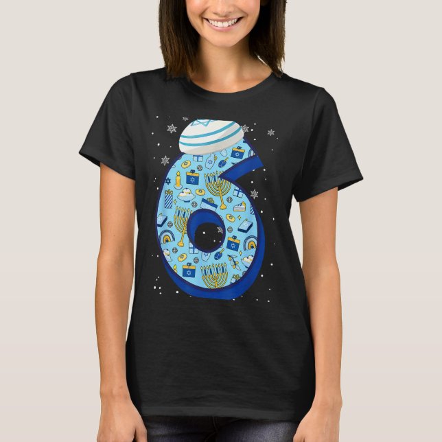 T-shirt 67 Couple Hanukkah Matching Six Seven Meme Jewish  (Devant)