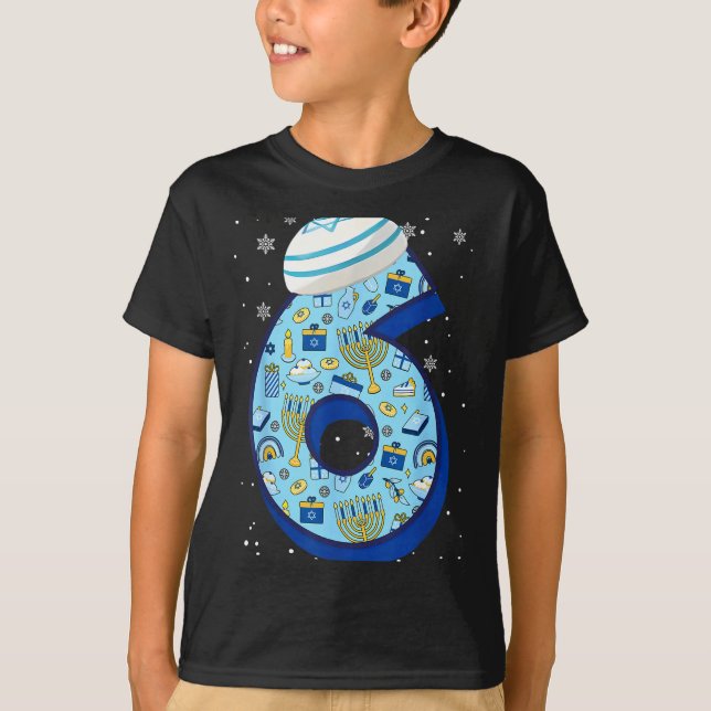 T-shirt 67 Couple Hanukkah Matching Six Seven Meme Jewish  (Devant)