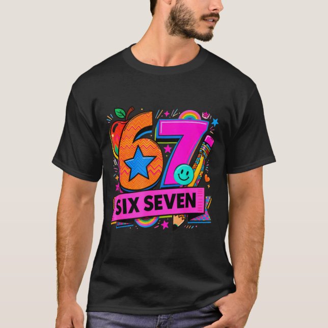 T-shirt 67 Days School 67 Six Seven Funny 67 Teachers Stud (Devant)