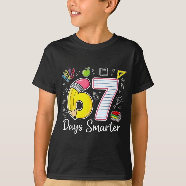 T-shirt 67 Days Smarter 67th Day Of School For Teachers An (Devant)