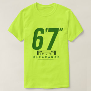 T-shirt 6'7" de dégagement