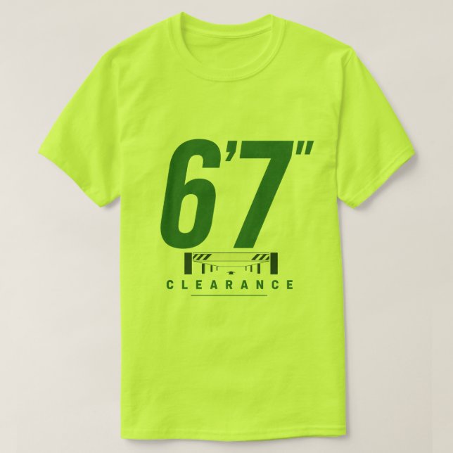 T-shirt 6'7" de dégagement (Design devant)