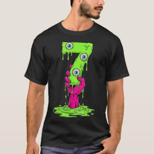 T-shirt 67 Déguisement Halloween Drôle Numéro 7 Sept Mème