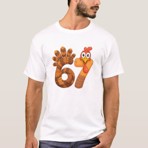 T-shirt 67 dinde de thanksgiving drôle