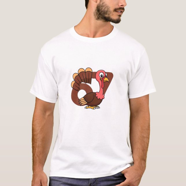 T-shirt 67 drôle d'action de grâce dinde (Devant)