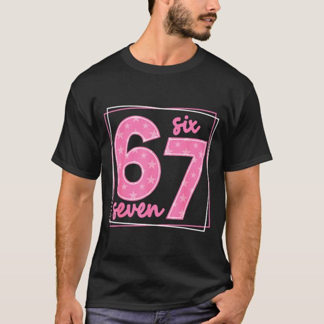 T-shirt 67 drôle numéro 67 anniversaire mème  (Devant)