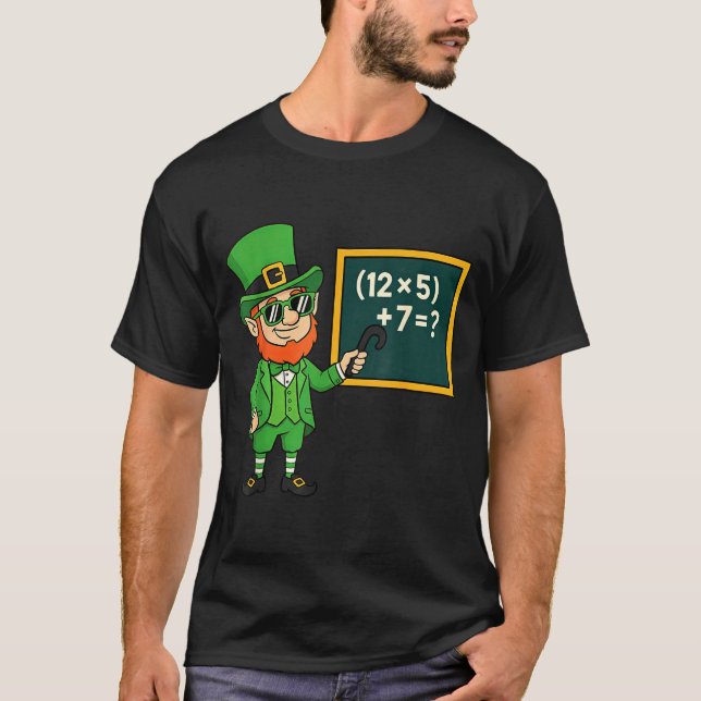 T-shirt 67 drôle St Patricks Day professeur de mathématiqu (Devant)