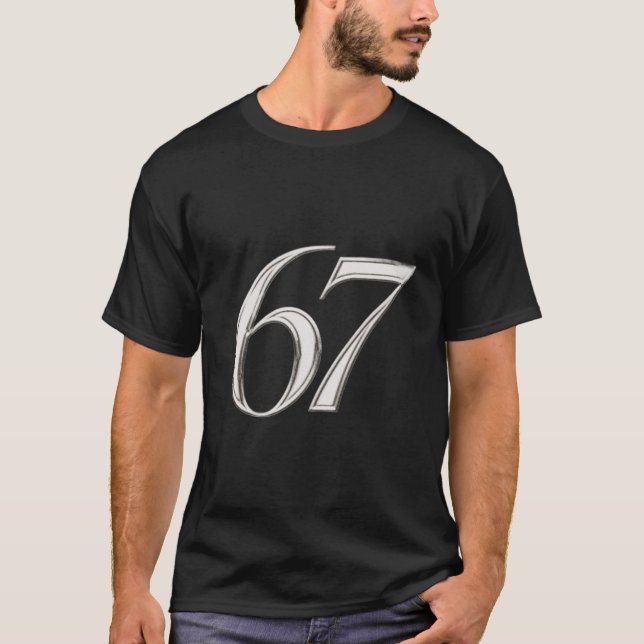 T-shirt 67 – Élégance audacieuse (Devant)