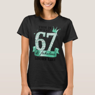T-shirt 67 & Fabulous I Turquoise White Party Group Photo