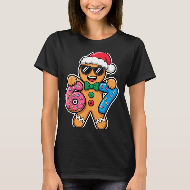T-shirt 67 Funny Christmas Boys Kids Xmas Six Seven Ginger (Devant)