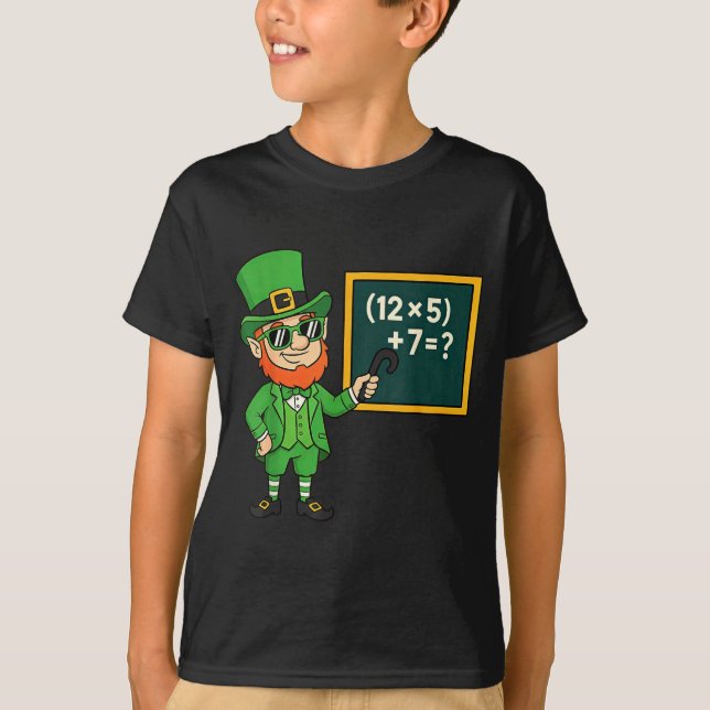 T-shirt 67 Funny St Patricks Day Math Teacher Meme Six Sev (Devant)