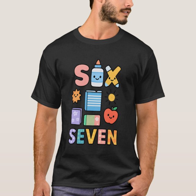 T-shirt 67 Funny Trending Meme Saying 6 7 Men Women Kids K (Devant)