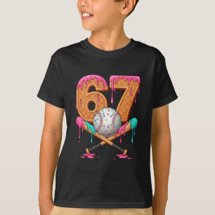 T-shirt 67 Glace au Dégoulinant Vendre Numéro 67 Joueur 67