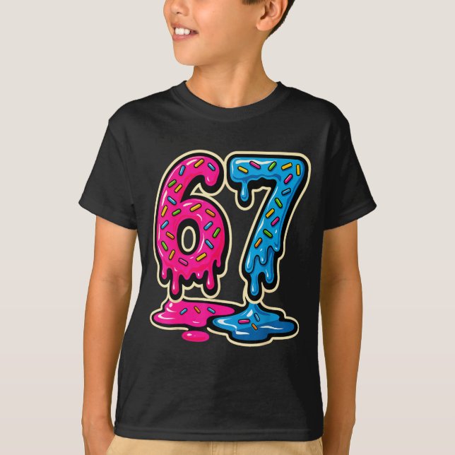 T-shirt 67 Glace Meme Six Sept  (Devant)