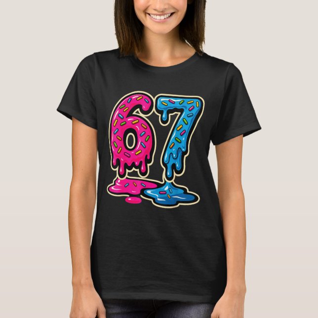 T-shirt 67 Glace Meme Six Sept  (Devant)