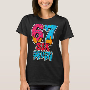 T-shirt 67 Glace qui dégouline Drôle Six Sept Mème Générat