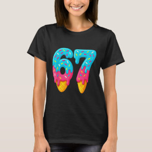 T-shirt 67 Glace qui Dégouline Mème Drôle Six Sept Générat