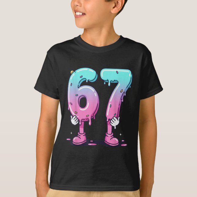 T-shirt 67 Glace qui goutte (devant) Six Sept Mème pour la (Devant)